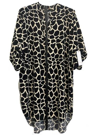 MAXI WOMEN'S ANIMAL PRINT SHIRT FIORENZA AMADORI 9057 - SITE_NAME_SEO