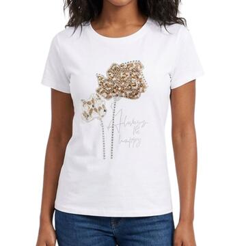 T-SHIRT DONNA MANICA CORTA FLORA 99057 - SITE_NAME_SEO
