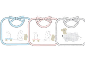 BIBS WITH LACES FOR NEWBORNS AD9806 ELLEPI - SITE_NAME_SEO