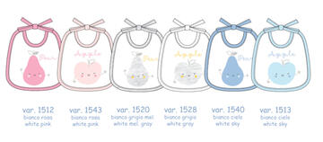 BIBS WITH LACES FOR NEWBORNS AD9809 ELLEPI - SITE_NAME_SEO