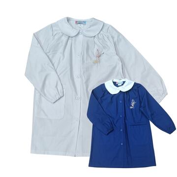 GREMBIULE SCUOLA BAMBINA 90280 RICAMO BALLERINA