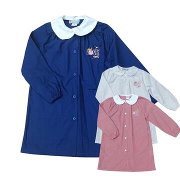 GREMBIULE SCUOLA BAMBINA 90292 RICAMO LOVE