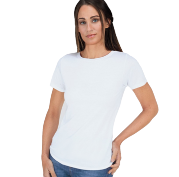 T-shirt donna in jersey di cotone Antonella New Dimension 86025 Bianco - SITE_NAME_SEO