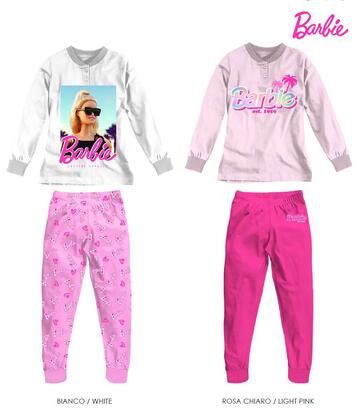 Barbie girls' long-sleeved cotton jersey pajamas BA50C6078 - SITE_NAME_SEO