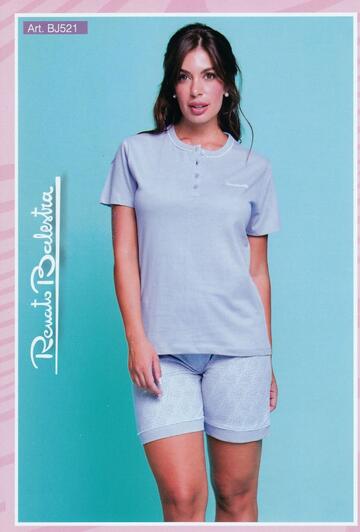 Pigiama donna corto in jersey di cotone Renato Balestra BJ521 - SITE_NAME_SEO