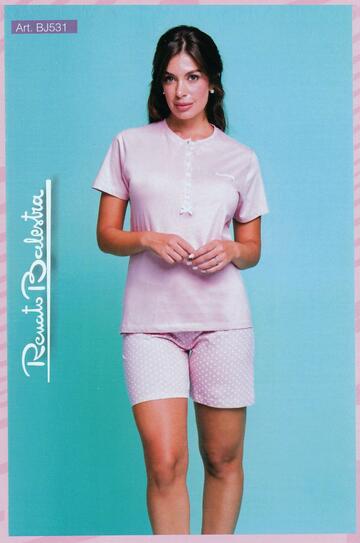 Pigiama donna corto in jersey di cotone Renato Balestra BJ531 - SITE_NAME_SEO