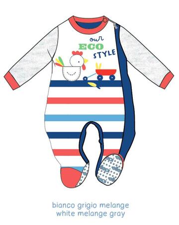 Pigiamone intero neonato in jersey di cotone Ellepi BL0832 - SITE_NAME_SEO