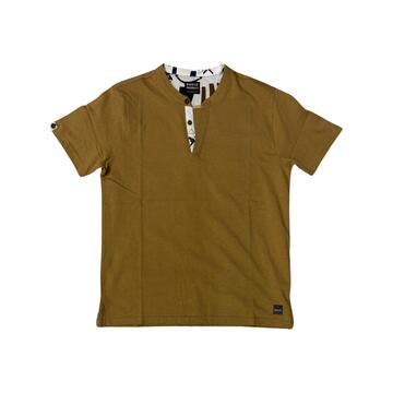 T-SHIRT UOMO IN COTONE CON BOTTONCINI BACI&ABBRACCI BAM5448 - SITE_NAME_SEO