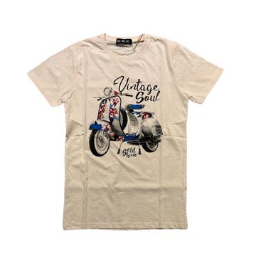 T-SHIRT UOMO IN COTONE CON STAMPA 10542 - SITE_NAME_SEO