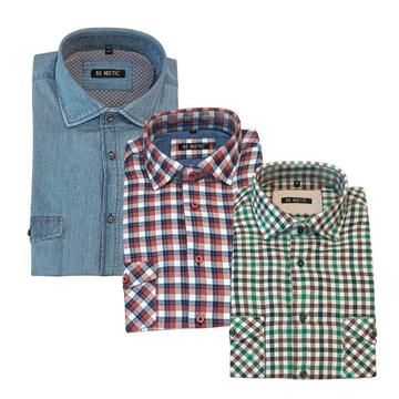 BE MISTIC DENIM LEICHTES BAUMWOLLHEMD FÜR HERREN - SITE_NAME_SEO