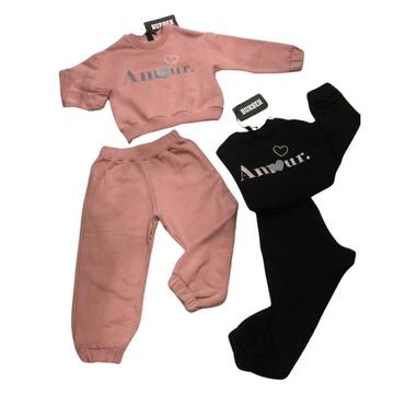 GIRLS' SWEATSHIRT COMPLETE WITH AMOUR PRINT BURBER 70230 - SITE_NAME_SEO