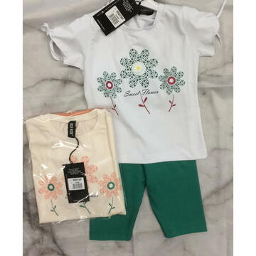 TWO-PIECE SHORT SET FOR GIRLS T-SHIRT AND SHORTS BURBER 80768 - SITE_NAME_SEO