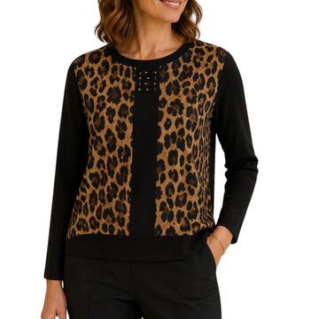 Maglia donna animalier Chiara Autieri ma4127 - SITE_NAME_SEO