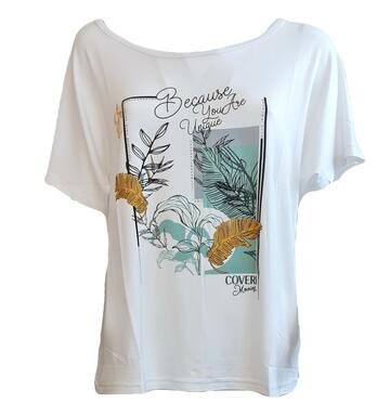T-SHIRT DONNA IN VISCOSA COVERI DT3045 - SITE_NAME_SEO