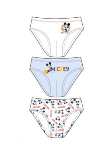 SET OF 3 CHILDREN'S BRIEFS DY82G7401 MICKEY MOUSE - SITE_NAME_SEO