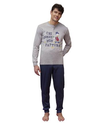 Pigiama uomo in jersey di cotone caldo Paperone Sabor DYG4715 - SITE_NAME_SEO