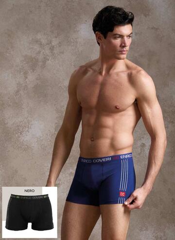 Enrico Coveri EB1282 Stretch Cotton Men's Boxer Shorts - SITE_NAME_SEO