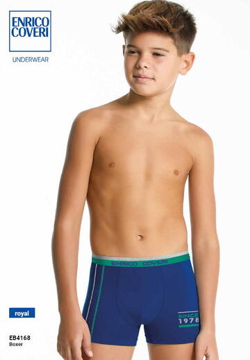 Boxer ragazzo in cotone elasticizzato Enrico Coveri EB4154 - SITE_NAME_SEO