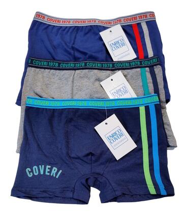 Enrico Coveri EB4176 Stretch Cotton Boy's Boxer Shorts - SITE_NAME_SEO
