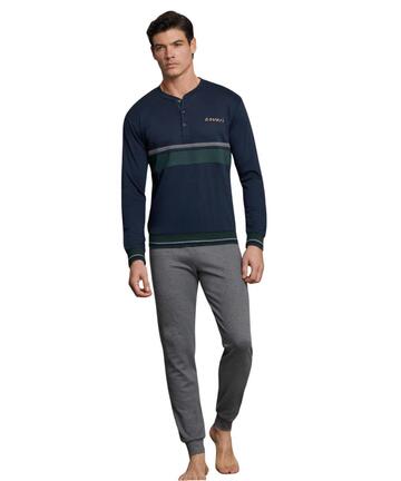 Pigiama uomo in jersey di cotone caldo Enrico Coveri EP2241 - SITE_NAME_SEO