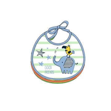 BAVETTA TONDA BAMBINO IN SPUGNA PLASTIFICATA CON LACCI 18x18 ELLEPI AD9558 - SITE_NAME_SEO