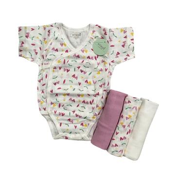SET REGALO NEONATO BODY+TRIS DI TELI BAMBOO ELLEPI CR1011 - SITE_NAME_SEO