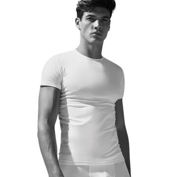 HERREN-T-SHIRT MIT RUNDHALSAUSSCHNITT, BI-ELASTISCHE BAUMWOLLE, COVERI ET1000 - SITE_NAME_SEO