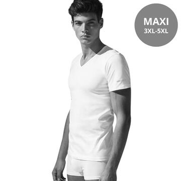 CALIBRATED MEN'S V-NECK T-SHIRT COMBED COTTON COVERI ET1101 MAXI - SITE_NAME_SEO