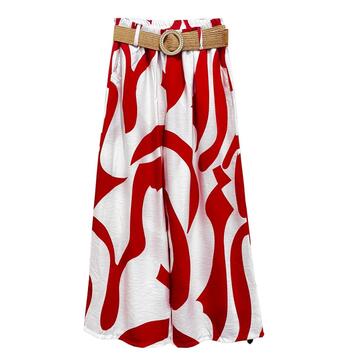 PANTALONE DONNA A PALAZZO CON CINTURA FLORA FL3014 - SITE_NAME_SEO
