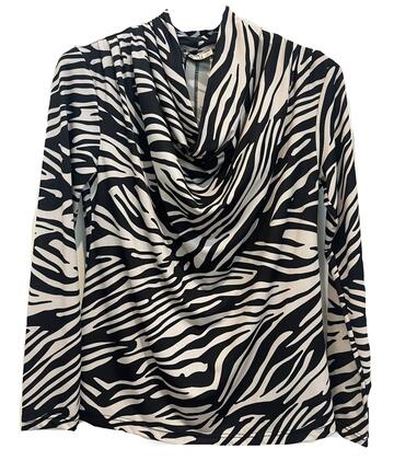 MAGLIA DONNA DRAPPO MANICA LUNGA ANIMALIER FLORA 3968/F - SITE_NAME_SEO