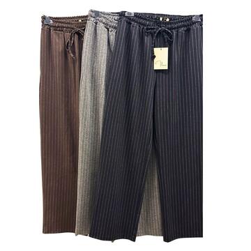 PANTALONE DONNA GESSATO PUNTO MILANO FLORA 246121
