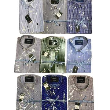 CAMICIA UOMO COTONE MANICA LUNGA FANTASIA FOLLIE GCLUB M-3XL - SITE_NAME_SEO
