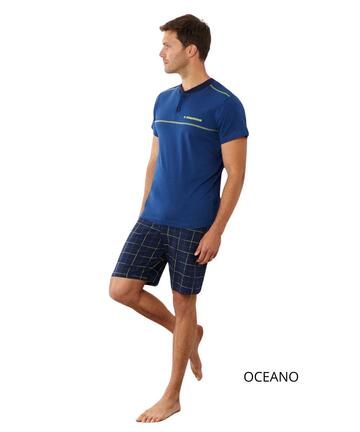 Pigiama uomo corto in jersey di cotone Il Granchio GP1155 - SITE_NAME_SEO