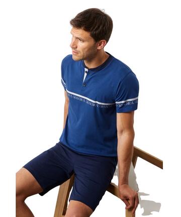 Pigiama uomo corto in jersey di cotone Il Granchio GP1160 - SITE_NAME_SEO