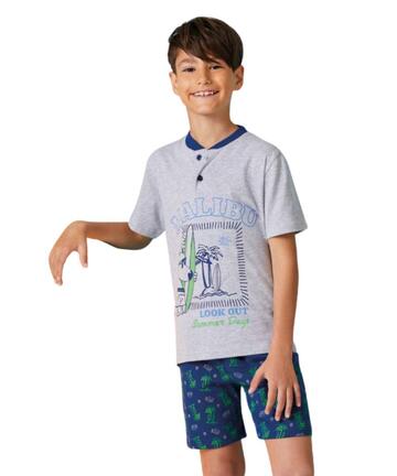 Il Granchietto GP4150 Kinder-Kurzpyjama aus Baumwolljersey - SITE_NAME_SEO