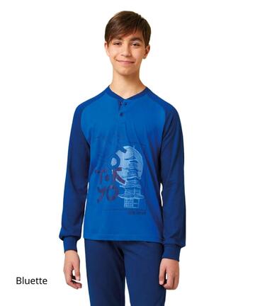 Pijama de algodón de jersey para niño GP4153 de Little Crab - SITE_NAME_SEO