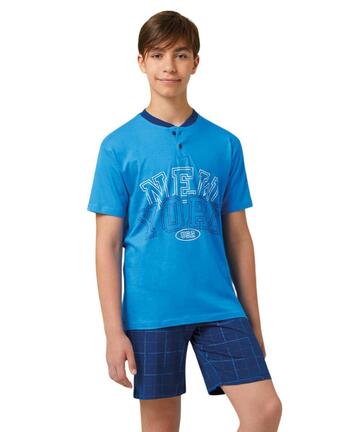 Pigiama corto da ragazzo in jersey di cotone Il Granchietto GP4156 - SITE_NAME_SEO