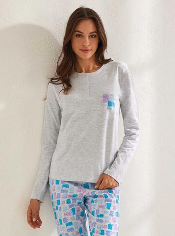 Pigiama donna in jersey di cotone Il Granchio Lady GP5090 - SITE_NAME_SEO