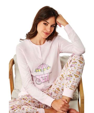 Pigiama donna in jersey di cotone Il Granchio Lady GP5116 - SITE_NAME_SEO