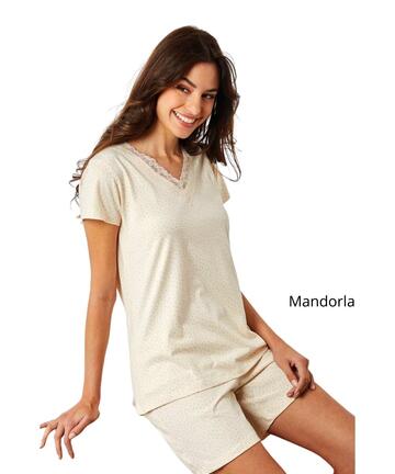 Pigiama donna a manica corta in jersey di cotone Il Granchio Lady GP5129 - SITE_NAME_SEO