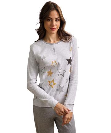 Women's warm cotton jersey pajamas Il Granchio Lady GP6101 - SITE_NAME_SEO