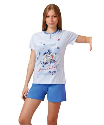 Pigiama corto da ragazza in jersey di cotone Il Granchietto GP7137 - SITE_NAME_SEO