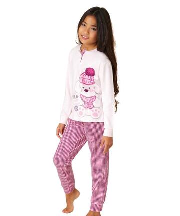 Pigiama da bambina in CALDO cotone Il Granchietto GP7141 - SITE_NAME_SEO