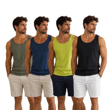 Canotta uomo in cotone tinta unita GQC 3212 - SITE_NAME_SEO