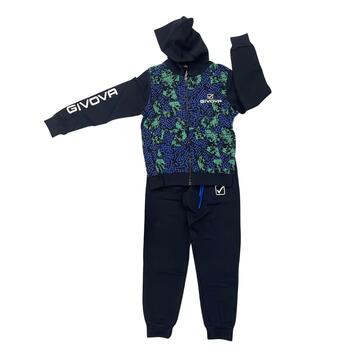 TUTA RAGAZZO CON ZIP E CAPPUGGIO GIVOVA CF0025GJ (8-14 ANNI) - SITE_NAME_SEO