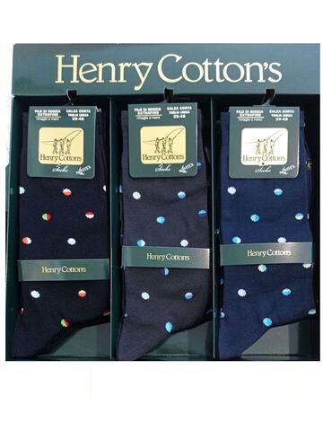 Men's short socks in stretch Scottish lisle Henry Cotton's HC530 (1 PAIR) - SITE_NAME_SEO