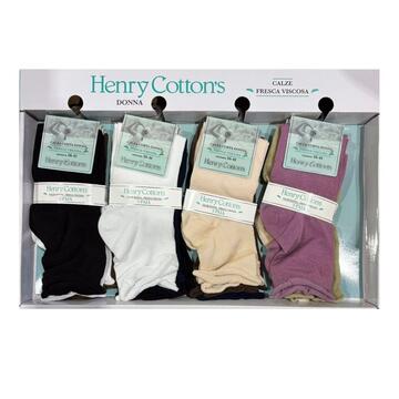 Calzino corto donna in viscosa elasticizzata Henry Cotton's HF60211 TRI-PACK - SITE_NAME_SEO