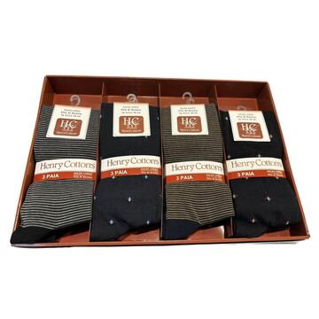 Calzini LUNGHI uomo in filo di Scozia Henry Cotton's HM311 TRI-PACK - SITE_NAME_SEO