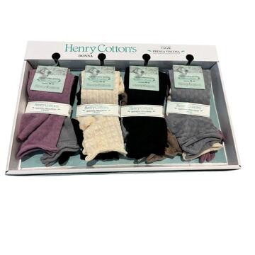 Calzino corto donna smollato in viscosa Henry Cotton's HF60611 TRI-PACK - SITE_NAME_SEO