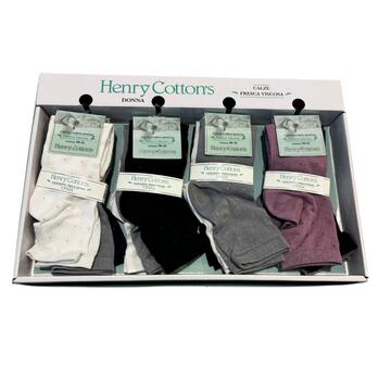 Calzino corto donna in viscosa Henry Cotton's HF60811 TRI-PACK - SITE_NAME_SEO